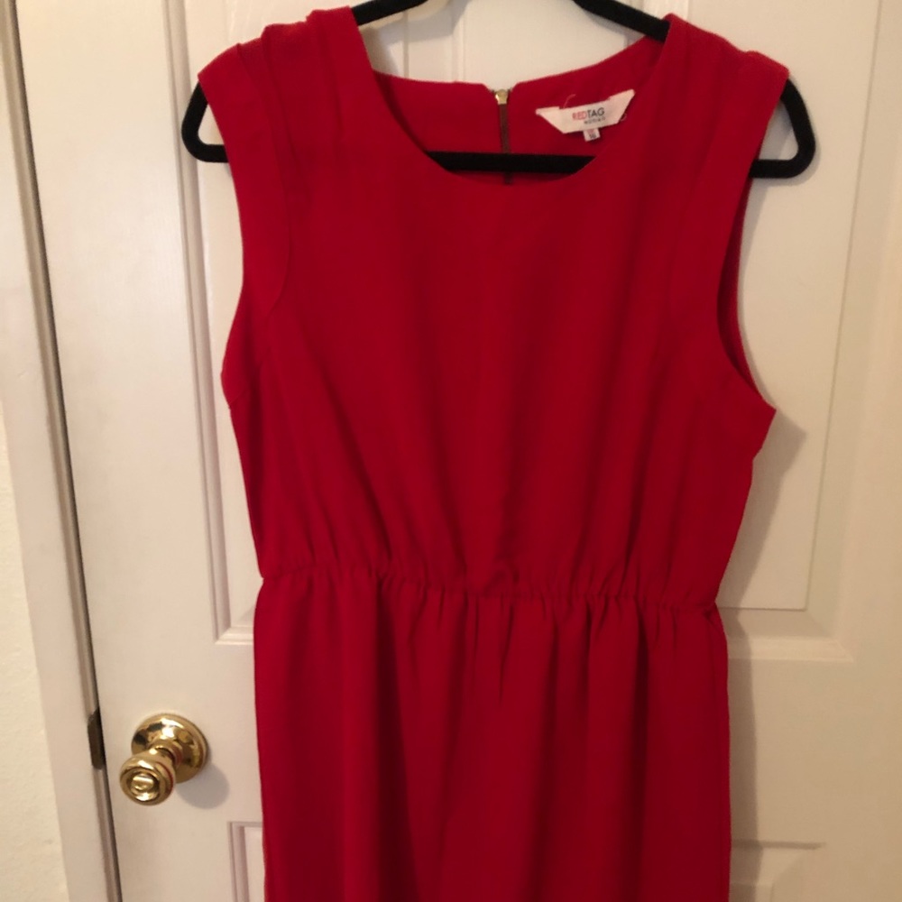 Women’s red dress